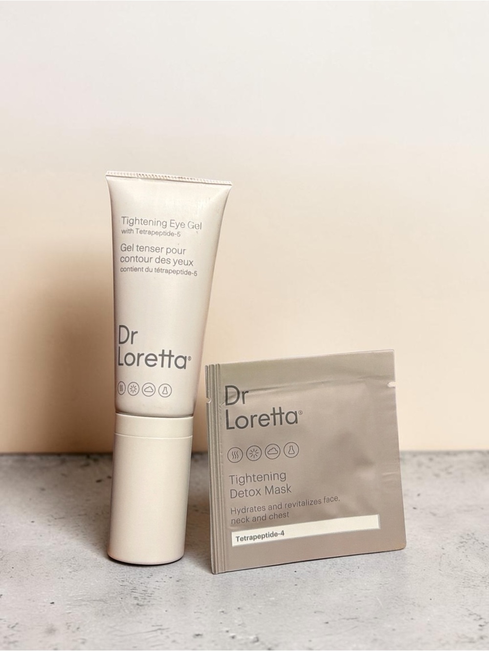 Dr Loretta Tightening Eye Gel & 4X Tightening Detox Mask
